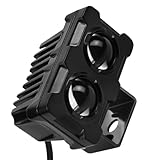 Phare projecteur pour motos – il est fabriqué en alliage d'aluminium, un matériau durable et résistant à l'usure