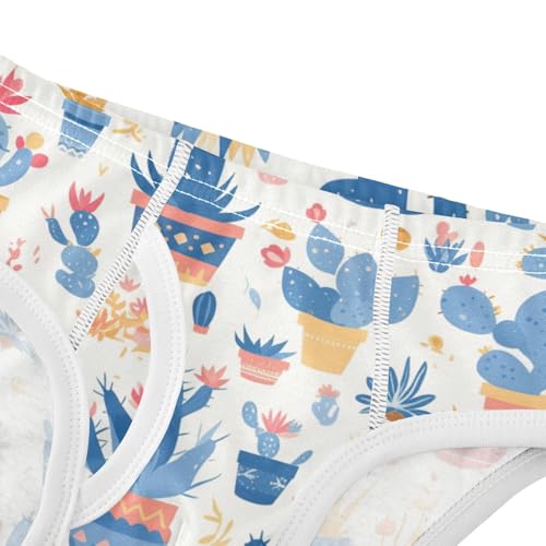 KLL Colored Succulents and Cactus Floral Boys Toddler Cotton Training Underwear Cute Undies4