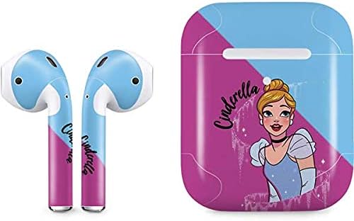 Skinit Decal Audio Skin Compatible with Apple AirPods 2 - Officially Licensed Disney Princess Cinderella Sketch Design