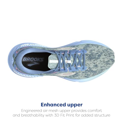 Brooks Brooks Women’s Adrenaline GTS 23 Supportive Running Shoe - Blue/Open Air/Pink - 10 Medium