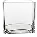 CYS EXCEL Cube Vase, Crystal Clear Glass Vase, Cube Glass Vase (Pack of 6PCS), Multiple Size Available … (Cubic:4