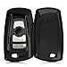 Produktbild kwmobile Autoschlüssel Hülle kompatibel mit BMW 3-Tasten Funk Autoschlüssel (nur Keyless Go) - TPU Fullbody Schlüsselhülle Cover Schutzhülle Hochglanz Schwarz