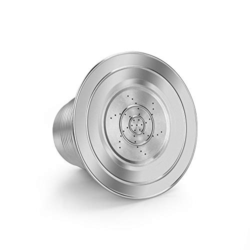 Loijon Cápsulas de café preenchíveis em aço inoxidável Filtro de xícara para cápsulas de café reutil