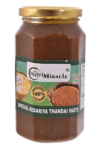 Kesariya Thandai Cooling Drink Paste For Milk Mix Beverage I Instant Refreshing Drink For Summer 600gm