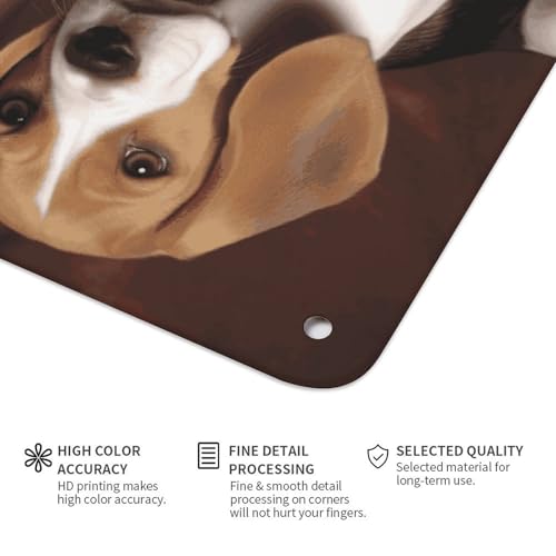 Affiche Beagle en métal : la solution pour décorer un mur vide de salon - 4