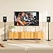 Mounting Dream Black Alloy Steel Speaker Stands, Height Adjustable Bookshelf Speaker Stand Pair, Universal Fit, 11 lbs Capacity, Set of 2 for Bose Polk JBL Sony Yamaha - 42