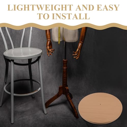 Base Ronde pour Porte Manteau en Bois Support de Remplacement Stable