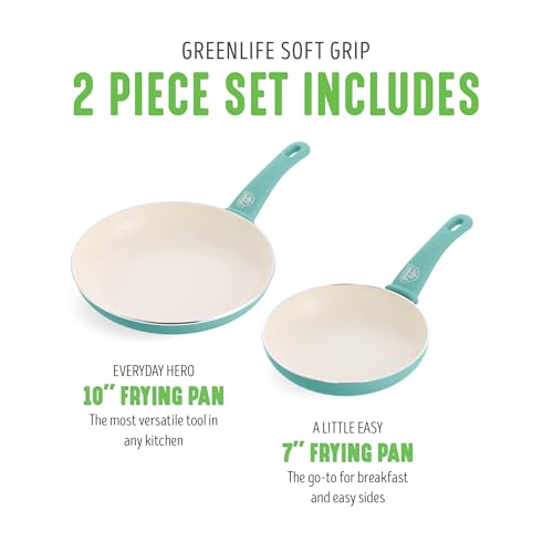 GreenLife Non Stick Fry Pan Set (7
