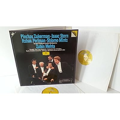 STERN, ZUKERMAN, PERLMAN, MINTZ, ISRAEL PHILHARMONIC ORCHESTRA, MEHTA live recordings from the huberman festival israel, december 1982, gatefold, 2 x lp, 2741026