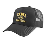 Northern Iowa Panthers | Official NCAA Merch | NAFPUNI02 Trucker Hat with Adjustable Mesh Back, Black