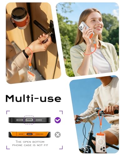 Image of USB C Short Charging Data Cable Lanyard Anti-Drop Wrist Strap Keychain PD 240W 5A Fast Charging Phone Wrist Strap (30cm) Type C Charging Cord Braided 480mbps Data Transfer