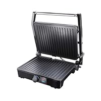 Quest 34359 2-in-1 Health Grill & Panini Press/Non-Stick Healthy Grilling/Adjustable Temperature Dial / 180° Floating Hinge/Overheat Protection / 2000W