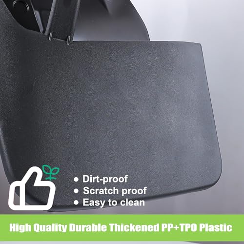 Image of Amooca Mud Flaps Customized for Toyota Tundra 2022 2023 2024 2025 No-Drill Splash Guards Mudguards with Hardware Front & Rear Set of 4 Excludes SR Models (Black)