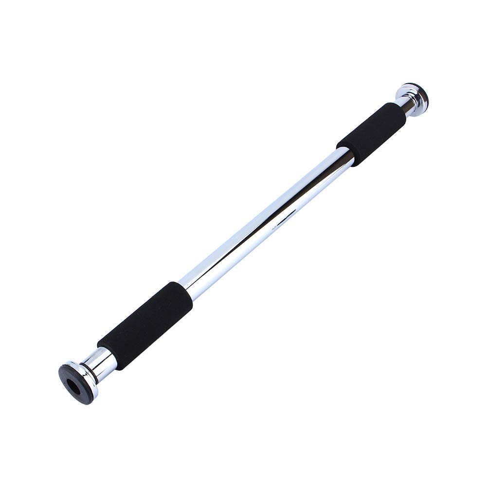 Estink Barre de Traction Ajustable pour Porte, 62-100cm, Sans Vis, Antidérapante avec Coussinets en Mousse, Capacité 100kg, pour Fitness et Entraînement à Domicile