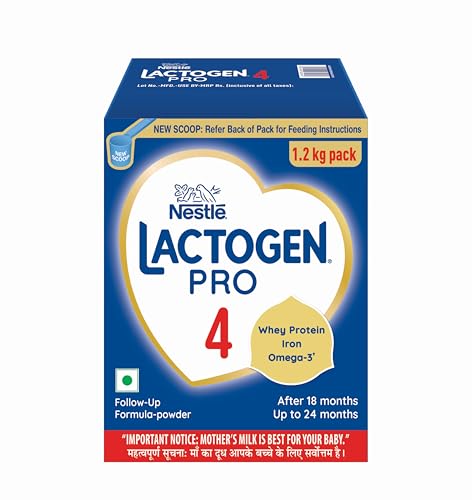 Image of Lactogen Pro 4, Follow-Up Formula with Iron, Whey Protein and Omega 3, After 18 Months Up to 24 Months, Bag-in-Box Pack, 1.2 kg (3 Units*400g)