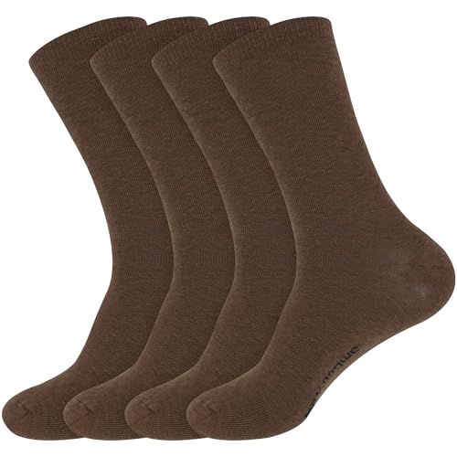 Image of BambooMN Unisex Men and Women's Rayon from Bamboo Wool Blend Athletic Crew Socks for Home, Travel, Work and Sport, 2 Pairs