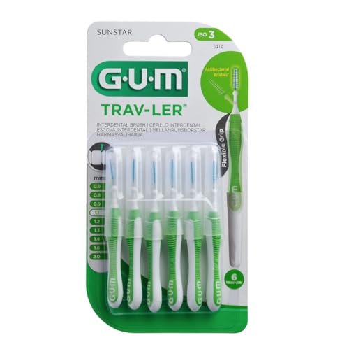 GUM Go-Betweens Proxabrush Cleaners Tight - 8 ct, Pack of 3