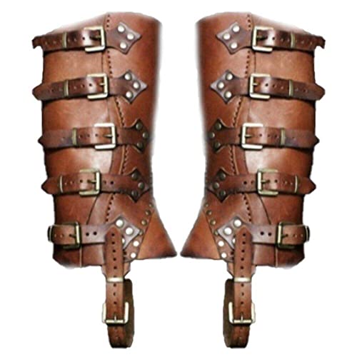Greaves Boots médiévale avec sangles ajustables pour protection de jambe - 4