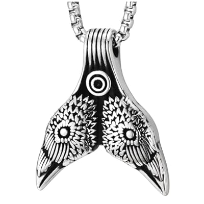 Homre Acero Inoxidable Dobles Cuervo Cabeza Colgante Collar, Vikingo Colgante Nórdico Amuleto Cuervo Cráneo | Ya disponible en tu tienda friki favorita! En mundofriki.es!