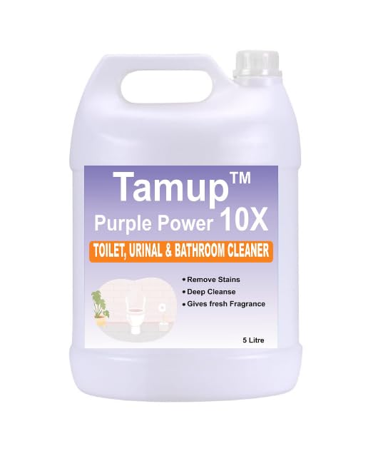 Tamup Toilet Bowl Cleaner, 5 Litres, Blue, Toilet Cleaner with 10x