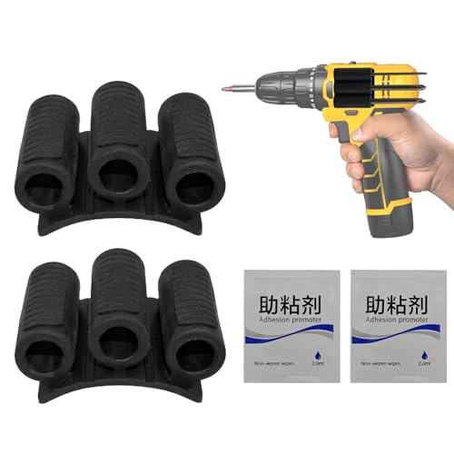 Soporte para brocas, soporte para brocas, de herramientas | Agarre flexible de alta resistencia para almacenamiento lateral de cinturón para el hogar, de herramientas y negocios