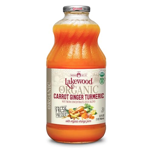 Lakewood Organic Carrot Ginger Turmeric Juice, 32 FZ