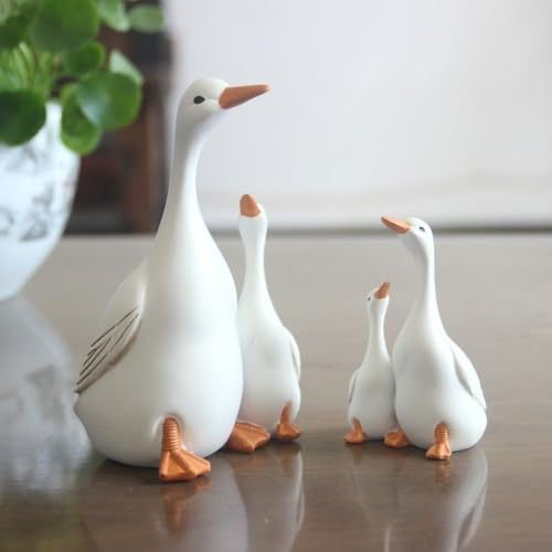 Sculpture canard résine résistante de qualité supérieure pour cour