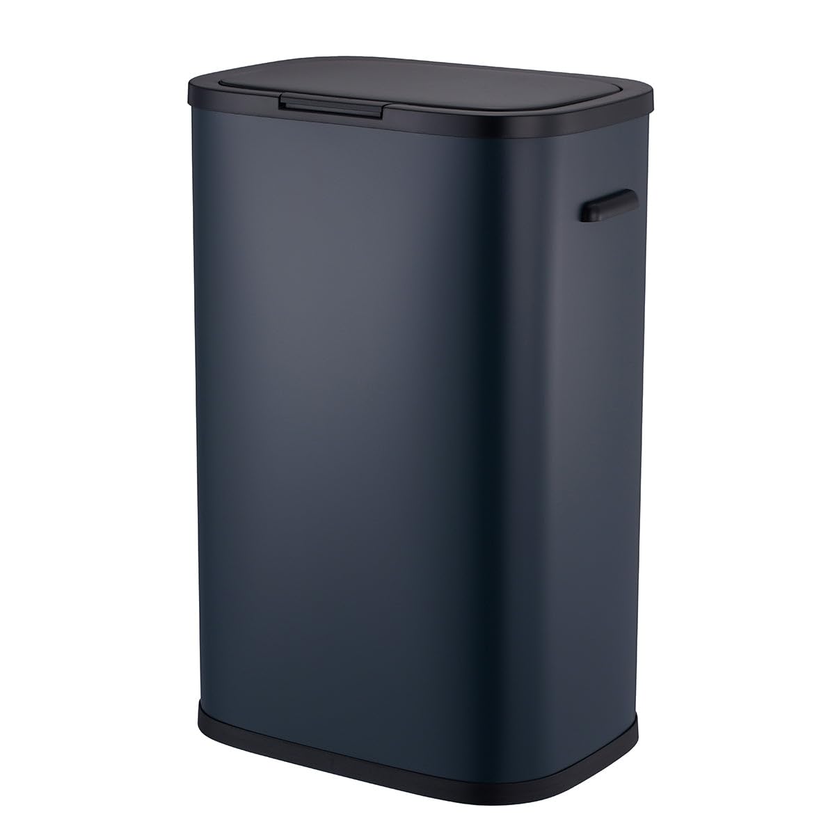 PorTLAND - Papelera de cocina push 60L, acero inoxidable, color gris