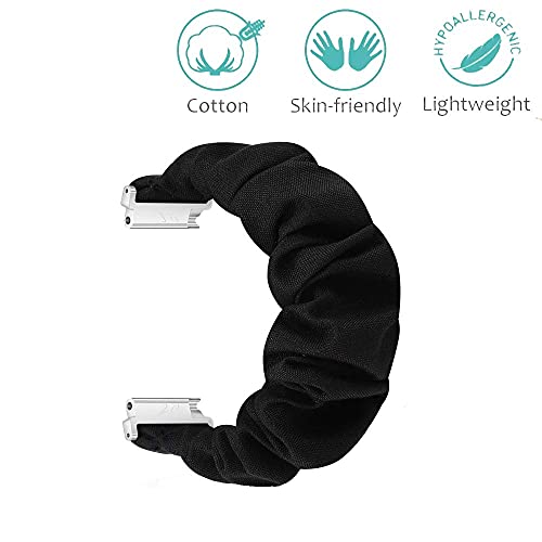 Magwei Band Compatible With Samsung Galaxy Watch Active/Active2 40Mm/44Mm, Scrunchie Wristband Replacement Compatible For Galaxy Watch 42Mm/Gear S2 Classic/Gear Sport Smart Watch (Black) #TOP3