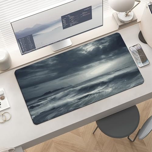 Stormy Sea Desk Pad Large Office Desk Mat Waterproof miniatura 6