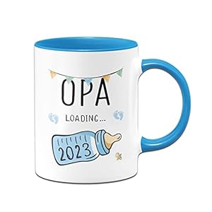 Tassenbrennerei Tasse Opa loading 2023 – Geschenk zur Verkündung der Schwangerschaft für werdende Großeltern – Du wirst…