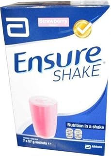 Ensure Shakes Sachets, Strawberry, 57 g, Pack of 7