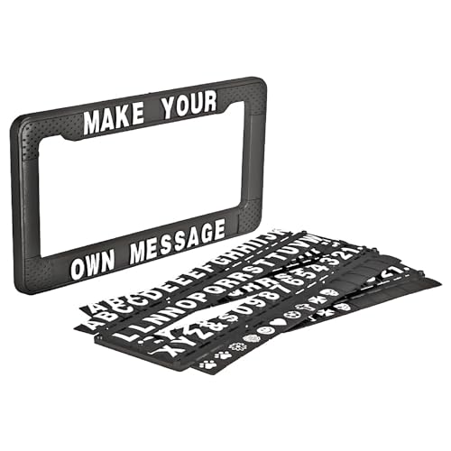 Bell Automotive 22-1-46452-9 Personalized Black License Plate Frame, Corrosion Resistant, Easy to Install