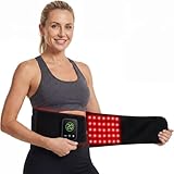 XASLA Red Light Therapy Belt, 660nm & 850nm Near Infrared Light Therapy for Body with Timer, 5000mAh Battery, Portable & Cordless, Red Light Therapy Wrap for Pain Relief