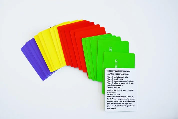 Christian Card Game for Families Church Groups Young Adult Ministries & Game Night - Faith-Based Conversation Starter with 47 Topic Cards 18 Response Cards product thumbnail 5