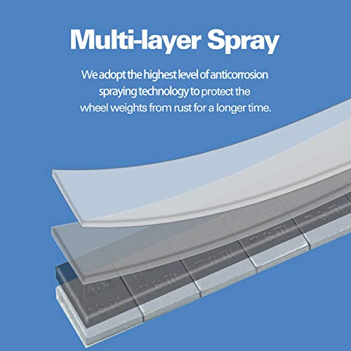 Ckauto 1/4Oz, 0.25Oz, Grey, Adhesive Stick On Wheel Weights, Easypeel Type. Cars, Trucks, Suvs, Motorcycles, Low Profile, 60Oz/Box, U.s. Oem Quality, (240Pcs) #TOP2