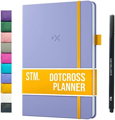 Planner 2023 | Weekly Planners, daily journal notebook diary | Monthly calendars & personal organisers | ADHD, work, business, performance, appointment, student | A5 Dotcross by Scribbles That Matter