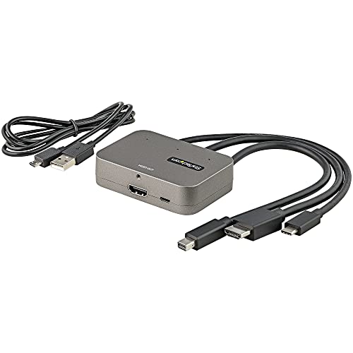 Adaptador USB-C y Mini DP a HDMI StarTech 4K 60Hz para Sala de Conferencias 5