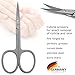 3 Swords Germany - brand quality STAINLESS STEEL INOX CURVED CUTICLE SCISSORS (1 PIECE) with case for manicure pedicure - nail care by 3 Swords - Made in Germany
