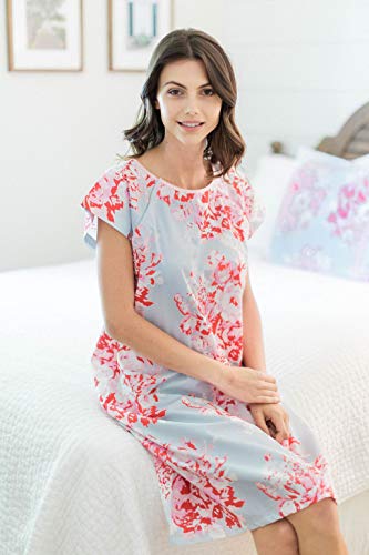 Gownies - Designer Hospital Patient Gown, 100% Cotton, Hospital Stay (XXL Size 16-22, Mae)