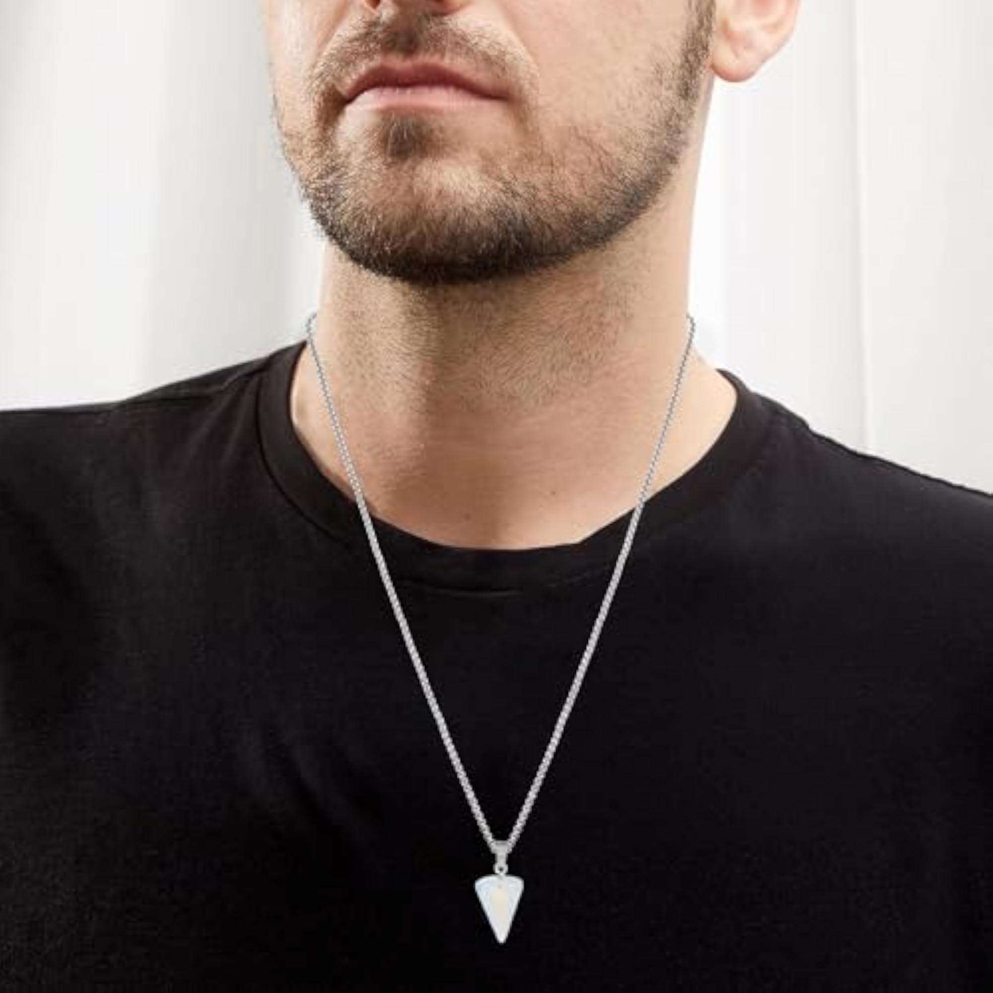 AAA Quality Natural Opal Stone Pendant Locket, Unisex