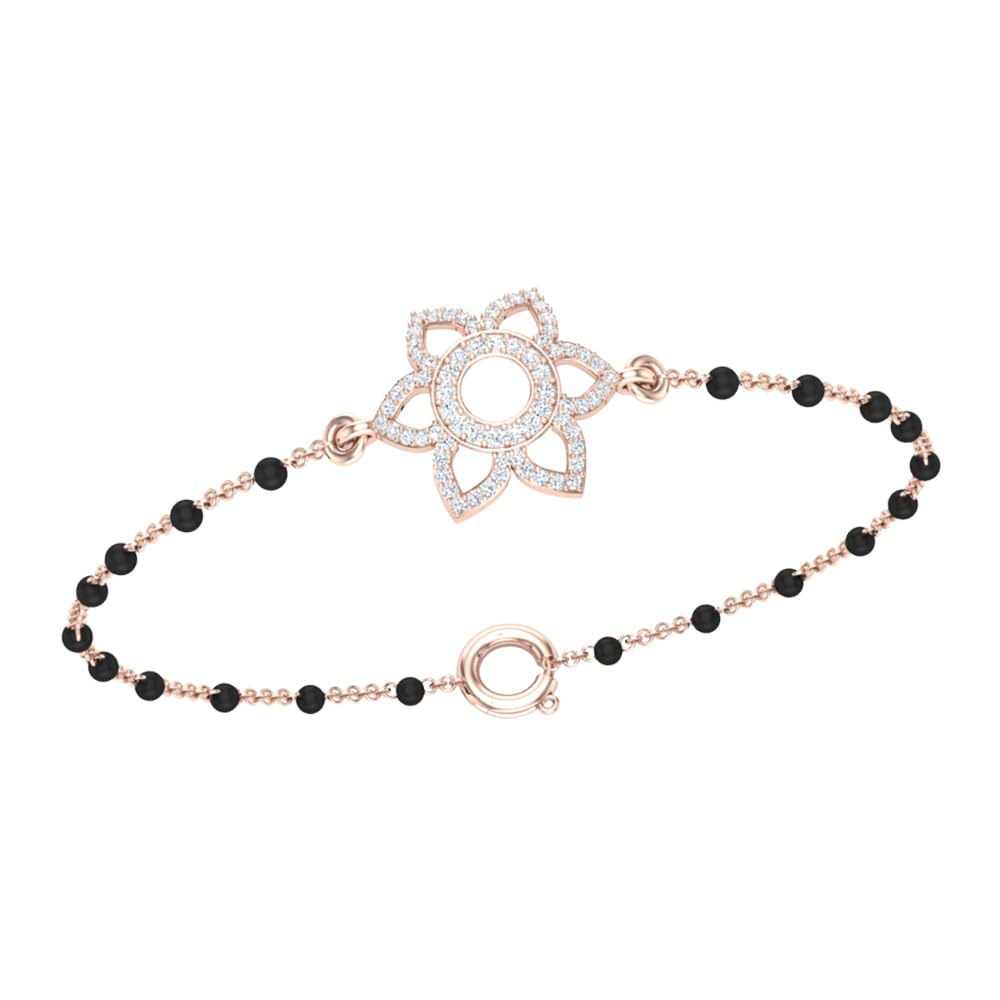 18K Rose Gold Diamond Bracelet for Women