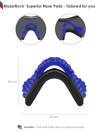 Image of BLAZERBUCK Replacement Nose Pads Nose Pieces for Oakley M Frame Series Sunglasses - Blue