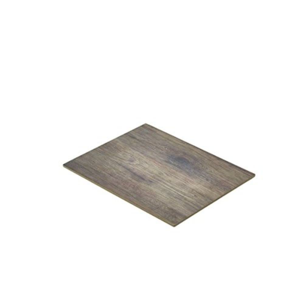 Genware NEV-MEL12-WD Wood Effect Melamine Platter, GN 1/2