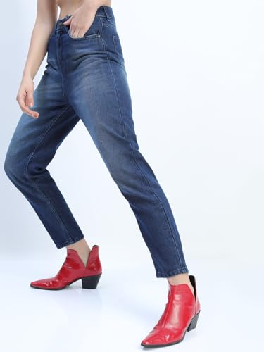 Image of Tokyo Talkies Women's Mom Fit Regular Mid-Rise Jeans Pant