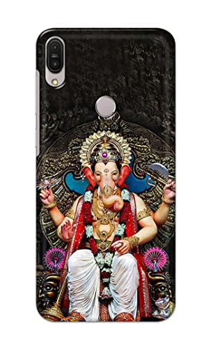 Image of PRINTFIDAA Lord Ganesh Bappa Moriya Printed Designer Hard Back Case Cover for Asus Zenfone Max Pro (M1) ZB601KL / ZB602KL (5.99 inch) -(TY) MVN1010