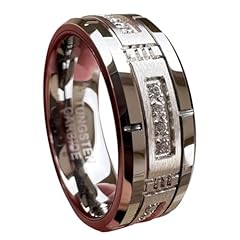 8mm Tungsten White CZ