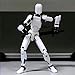 GAOFBA 【Assembly Required】【Shoulder Armor Upgrade】 10pcs Lucky 13 Action Figures, Dummy Titan 13 Action Figures, Multi-Jointed Movable，with 3 Hand-Shapes, 4 Weapons (10PCS)