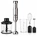 Juud 5-in-1 Hand Blender Set,1400W High Power Immersion Blender with 21 Variable Speeds, Titanium-Gold Blades, 860ml Food Chopper, 600ml Beaker & Whisk Ideal for Smoothies, Baby Food & Soups