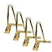 Patas para Muebles de Metal,Patas de Armario de Tv Dorado,Patas de Mesa de Acero Al Carbono,Patas de Horquilla de Repuesto,Patas de Armario Triangulares,Con Tornillos (15cm/5.9in)